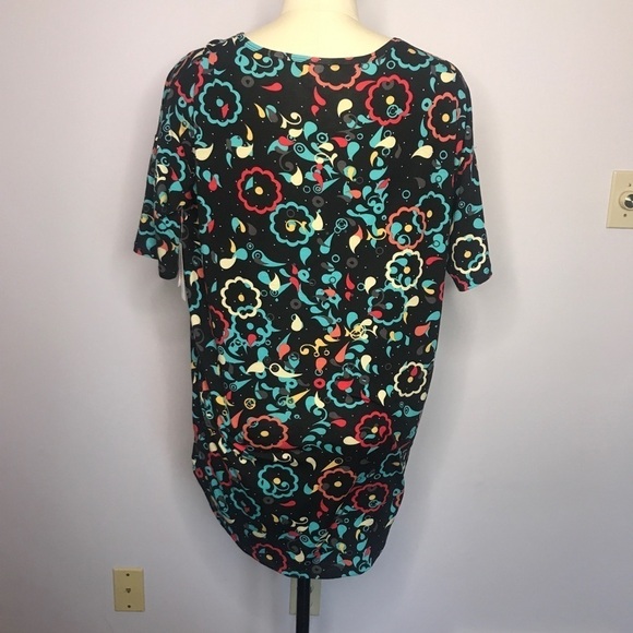 NWT LuLaRoe Bright and Black Floral Irma- XS- NWT - Picture 4 of 7